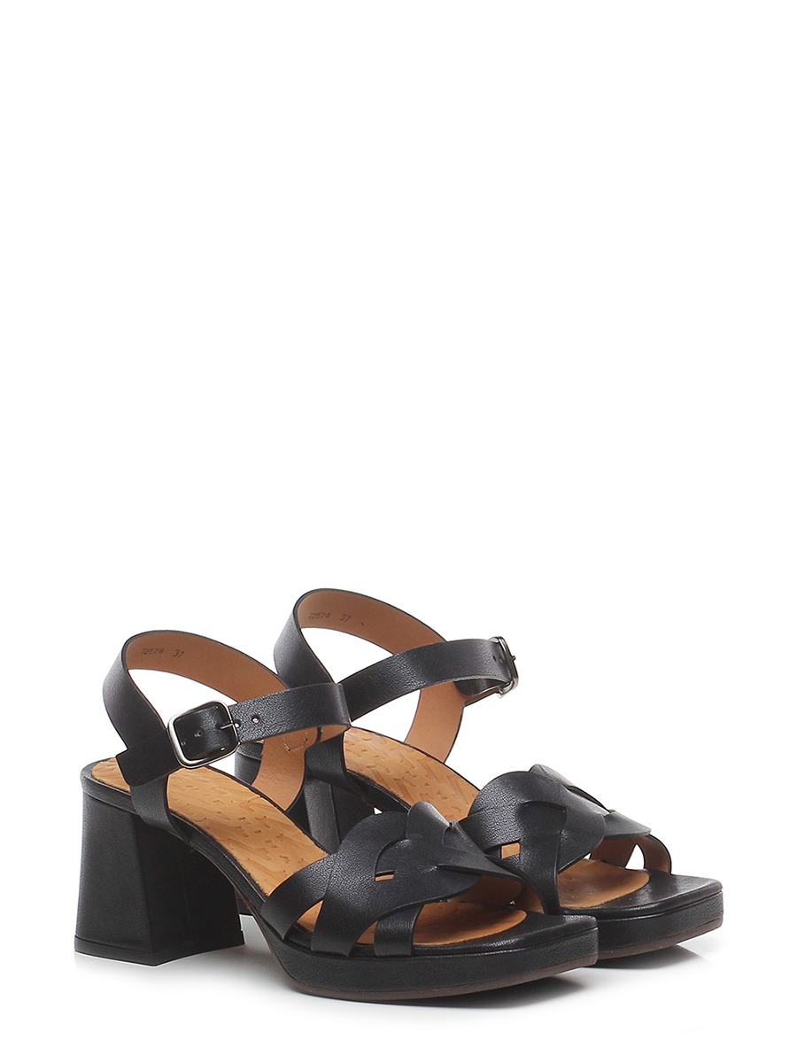 Sandal whit heel Nero Chie Mihara Le Follie Shop