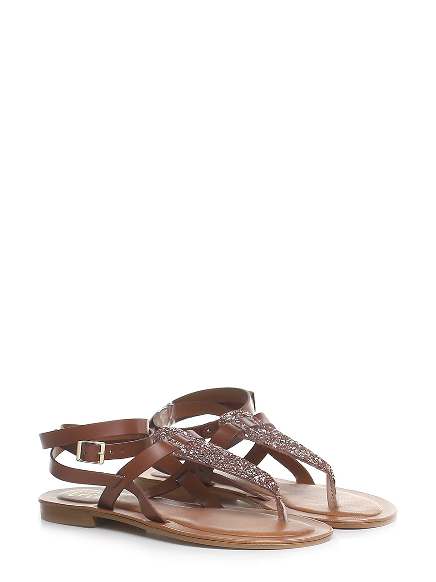 Flat sandal Cuoio CECILE - Le Follie Shop