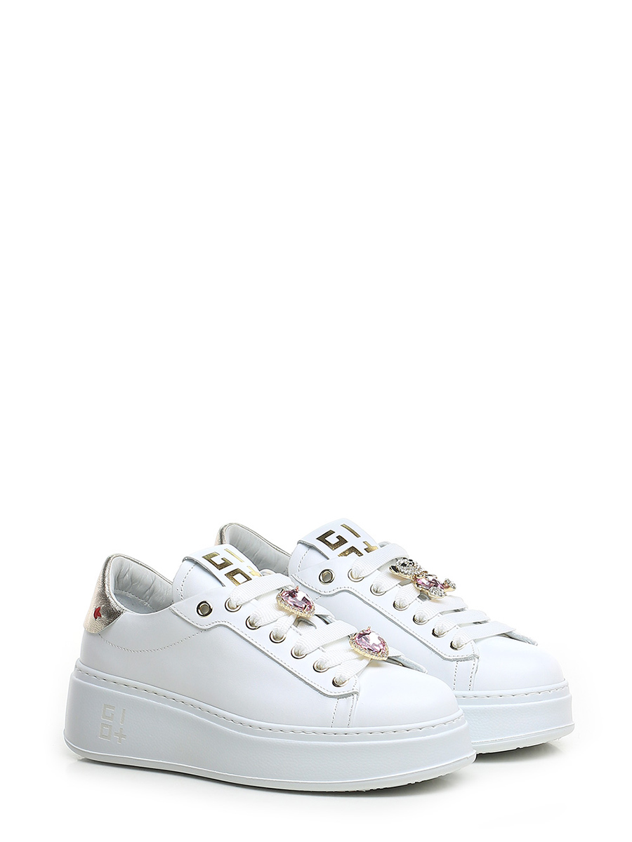 Sneaker Bianco/platino Gio + - Le Follie Shop