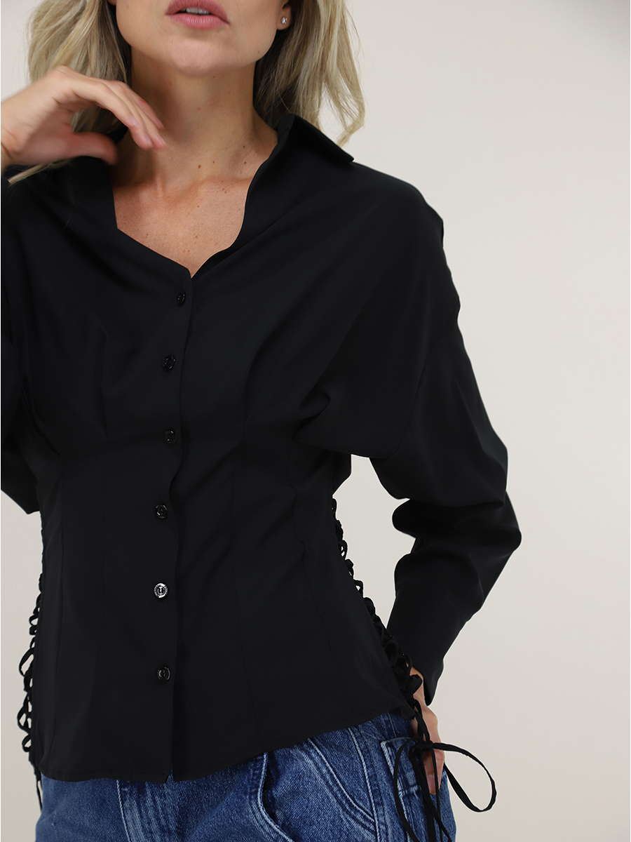 Shirt Nero Simona Corsellini - Le Follie Shop