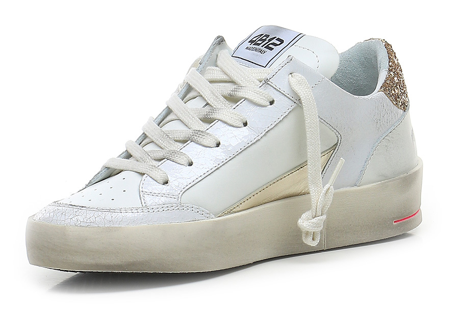 Sneaker White/platinum D.A.T.E. - Le Follie Shop