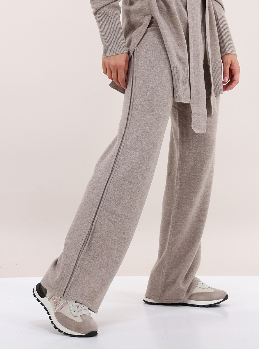 Trouser Taupe Beatrice B - Le Follie Shop