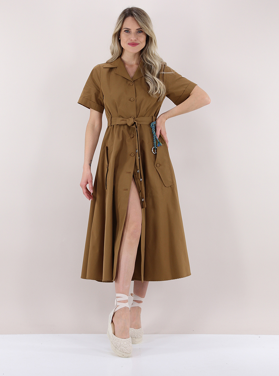 Dress Brown Beatrice B Le Follie Shop