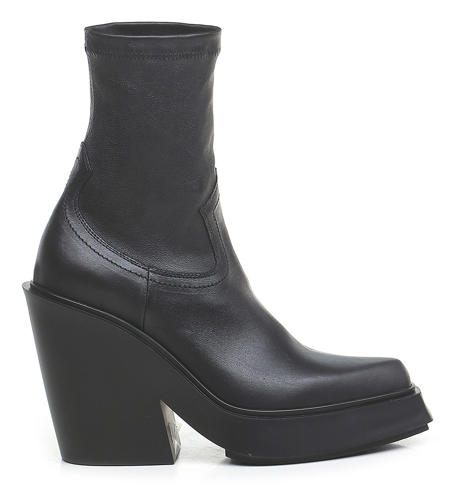 Vic Matie 110mm leather platform boots - Black