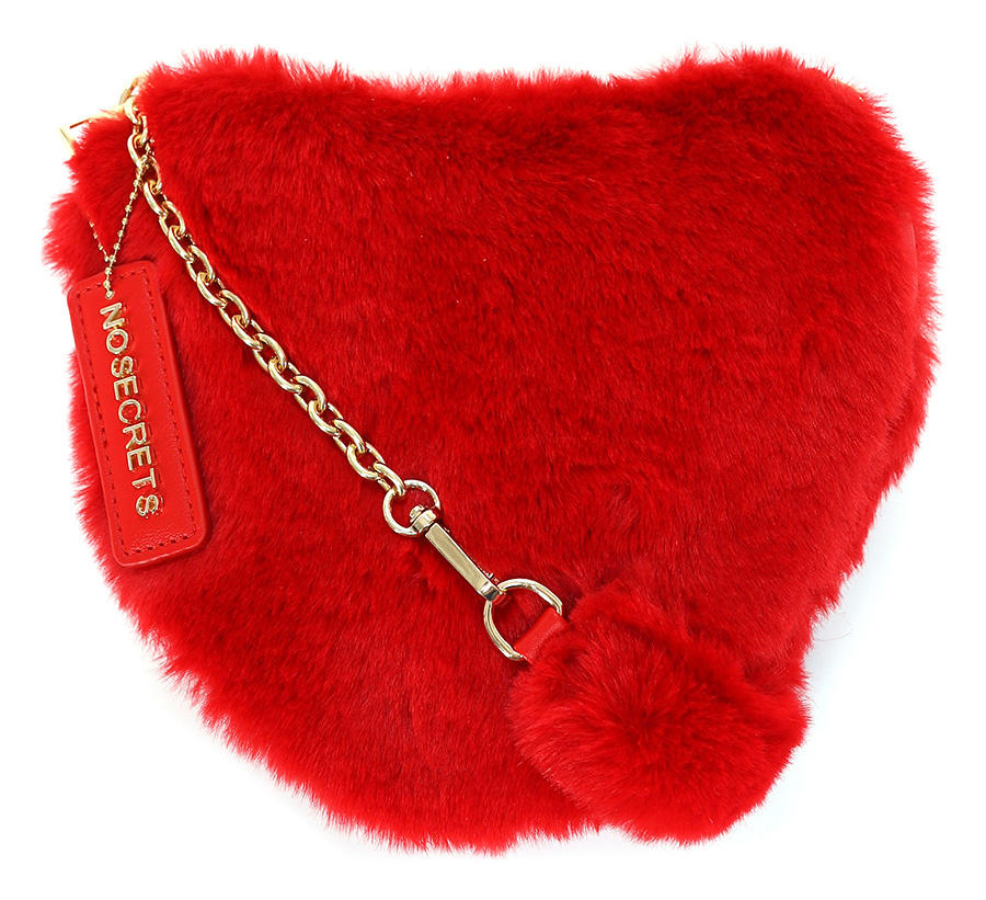 Y2k Heart Shape Plush Crossbody Bag Soft Fluffy Shoulder Bag - Temu