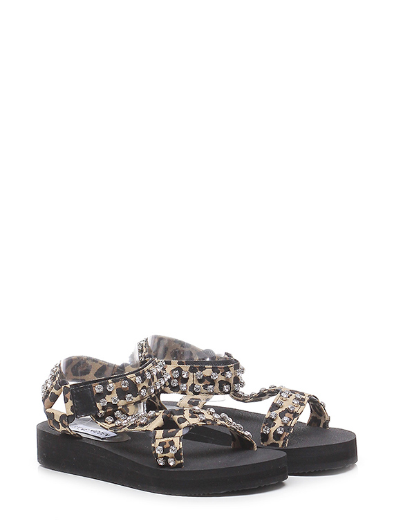 Steve madden leopard hot sale flat sandals