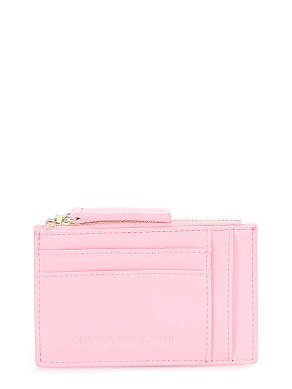 Chiara Ferragni Wallet With Logo in Pink