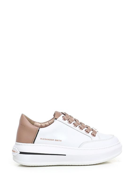 Sneaker White camel Alexander Smith London Le Follie Shop